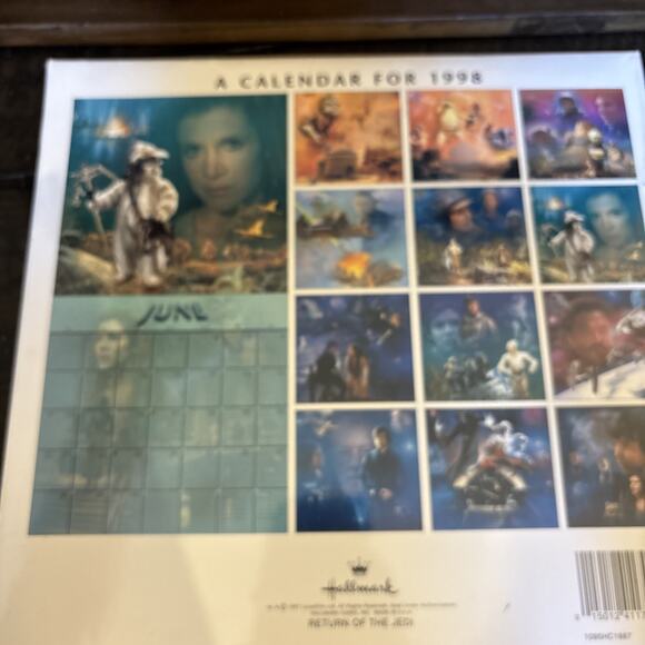 Hallmark STAR WARS Return of the Jedi Calendar for 1998 - Picture 2 of 2